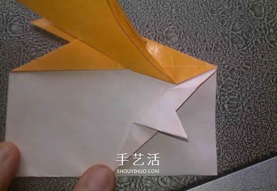 可愛的數(shù)碼寶貝巴達獸的折紙方法圖解教程 -  rpnrmr.com