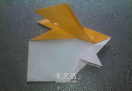 可愛的數(shù)碼寶貝巴達獸的折紙方法圖解教程 -  rpnrmr.com