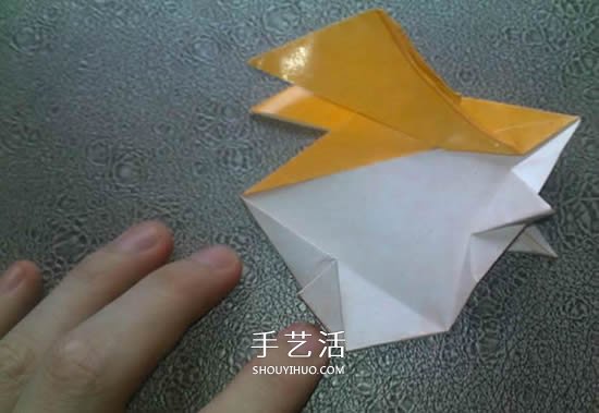 可愛的數(shù)碼寶貝巴達獸的折紙方法圖解教程 -  rpnrmr.com