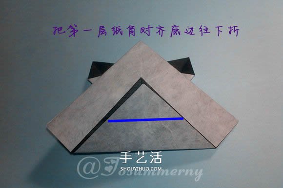 國寶大熊貓的折法圖解 兩張紙折紙熊貓步驟圖 -  rpnrmr.com
