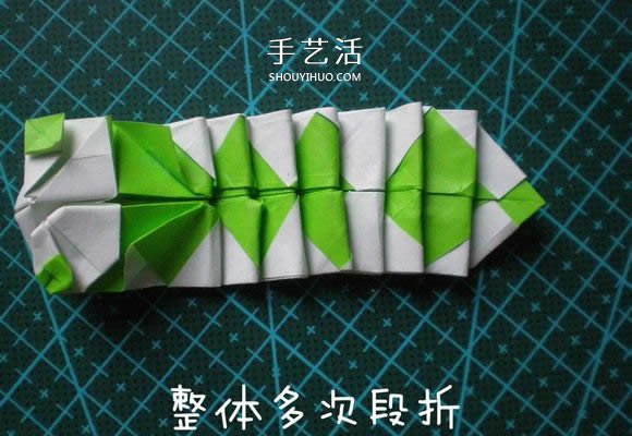 可愛小蟲子！簡單卡通毛毛蟲的折法圖解教程 -  rpnrmr.com