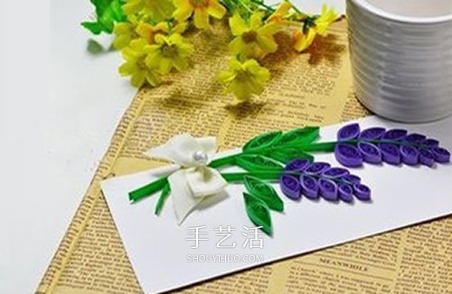 情人節(jié)賀卡DIY：美麗的衍紙風(fēng)信子賀卡制作 -  rpnrmr.com