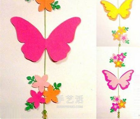 迎新年掛飾DIY 卡紙剪紙蝴蝶掛飾的方法圖解 -  rpnrmr.com