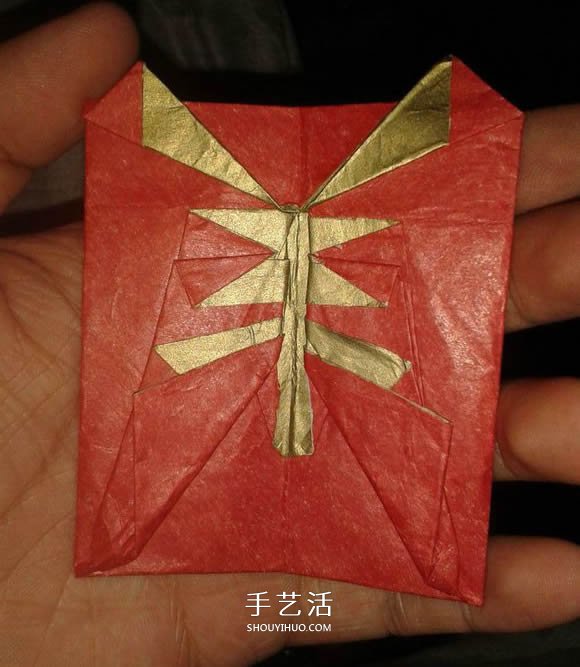 羊年紅包的折法圖解 折出一個(gè)帶“羊”字的紅包 -  rpnrmr.com
