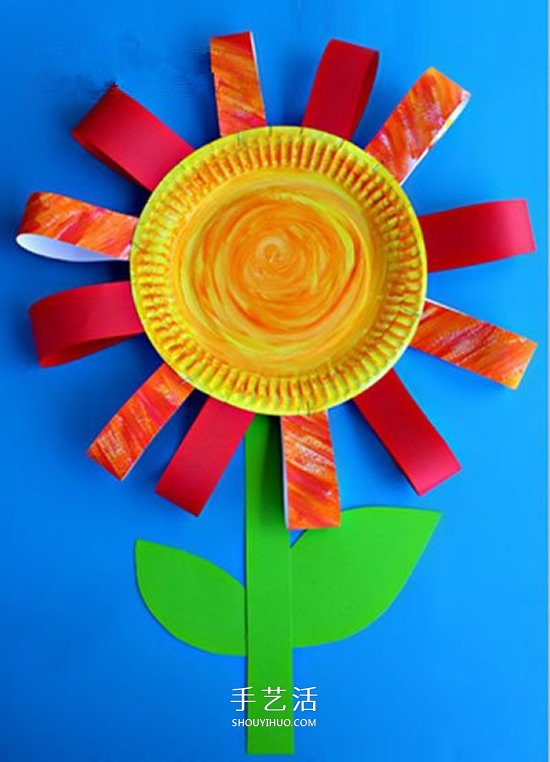 幼兒園教師節(jié)小手工 紙餐盤做小花禮物的方法 -  rpnrmr.com