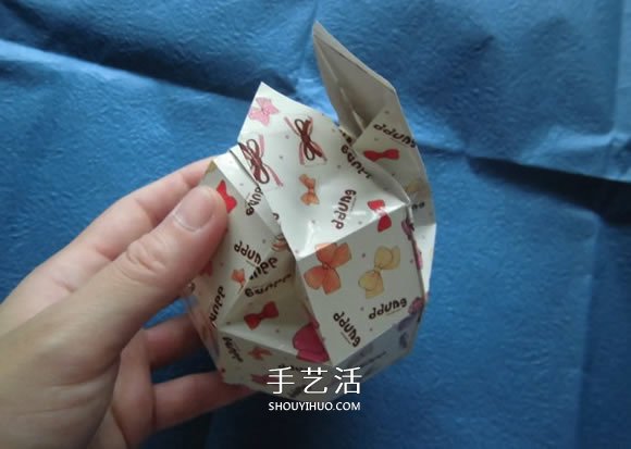 八面玲瓏?yán)C球禮盒折法 折紙繡球禮品盒的方法 -  rpnrmr.com