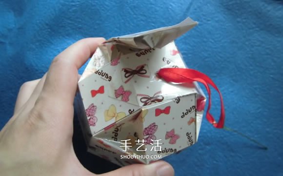 八面玲瓏?yán)C球禮盒折法 折紙繡球禮品盒的方法 -  rpnrmr.com