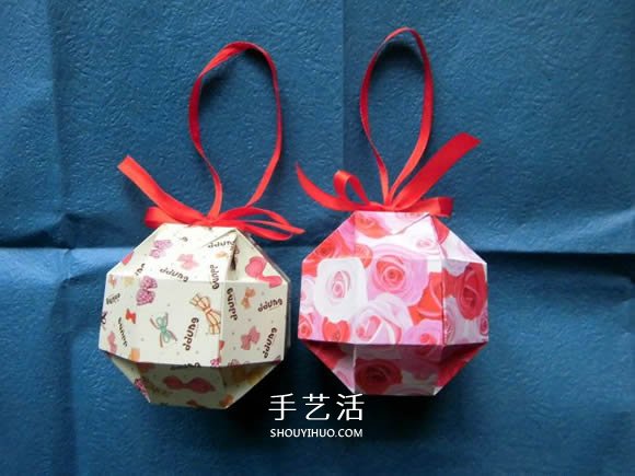 八面玲瓏?yán)C球禮盒折法 折紙繡球禮品盒的方法 -  rpnrmr.com