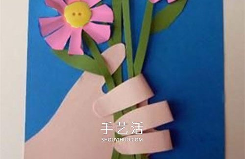 我把花兒送給您！漂亮教師節(jié)花朵賀卡的做法 -  rpnrmr.com