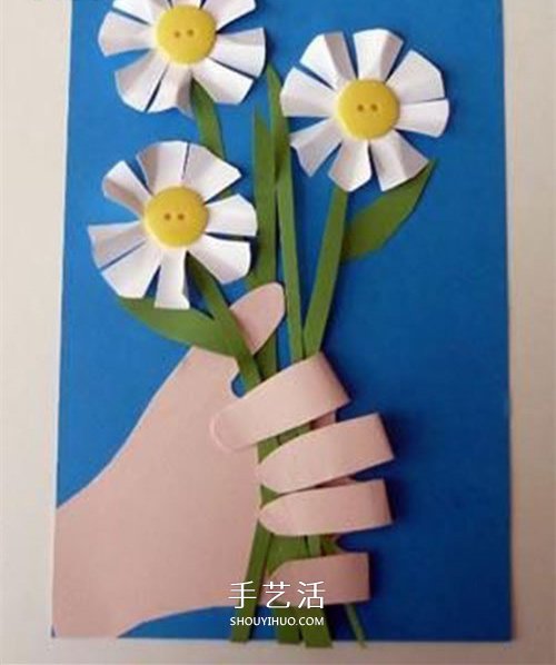 我把花兒送給您！漂亮教師節(jié)花朵賀卡的做法 -  rpnrmr.com