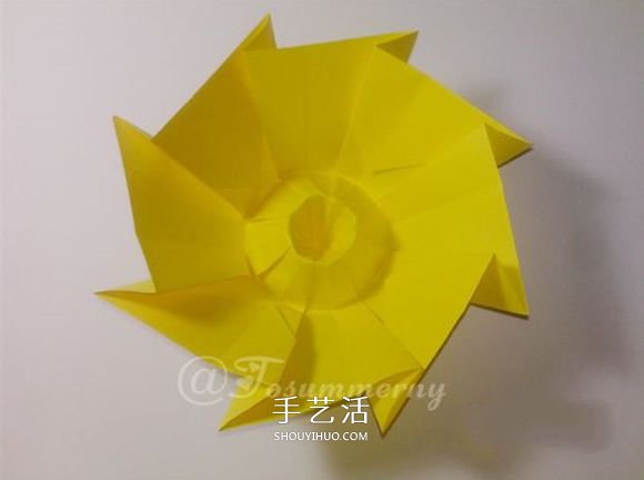 冬日里的暖陽！手工折紙立體太陽的折法圖解 -  rpnrmr.com