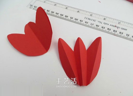 簡單郁金香花賀卡做法 卡紙手工制作花朵賀卡 -  rpnrmr.com