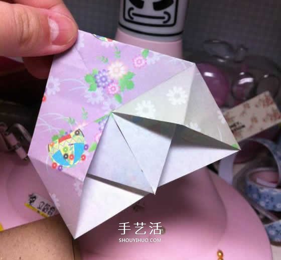 微型月季花的折紙教程 漂亮鉆石玫瑰怎么折圖解 -  rpnrmr.com