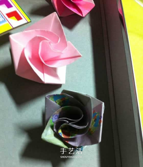 微型月季花的折紙教程 漂亮鉆石玫瑰怎么折圖解 -  rpnrmr.com