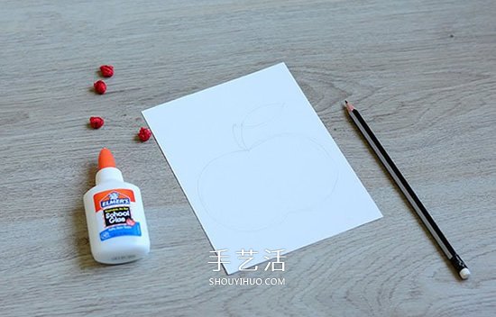 紅紅蘋果送老師 漂亮手工教師節(jié)賀卡制作方法 -  rpnrmr.com