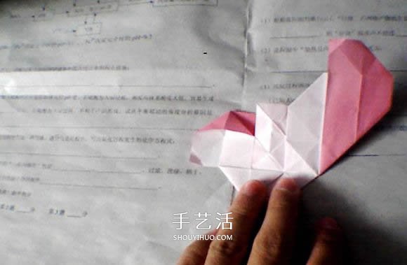 情人節(jié)愛心折紙 帶翅膀心心相印的折法圖解 -  rpnrmr.com