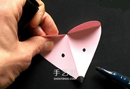 彩色卡紙做小老鼠教程 簡單立體老鼠制作圖片 -  rpnrmr.com