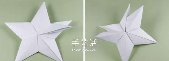 閃閃發(fā)亮五角星的折法 組合立體星星折紙圖解 -  rpnrmr.com