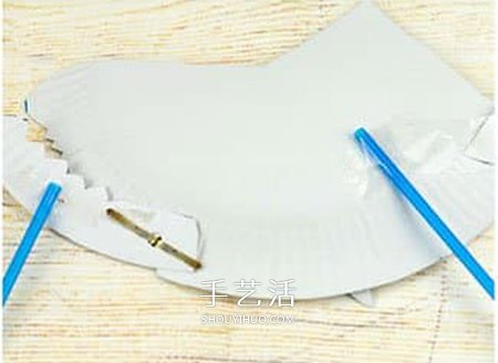 紙餐盤廢物利用 嘴巴可以動的鯊魚玩具小制作 -  rpnrmr.com