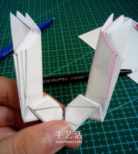 六翼熾天使之心折法 折紙帶六翼翅膀愛心圖解 -  rpnrmr.com