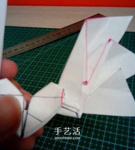 六翼熾天使之心折法 折紙帶六翼翅膀愛心圖解 -  rpnrmr.com