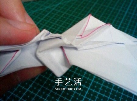 六翼熾天使之心折法 折紙帶六翼翅膀愛心圖解 -  rpnrmr.com