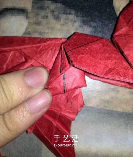 六翼熾天使之心折法 折紙帶六翼翅膀愛心圖解 -  rpnrmr.com
