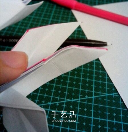 六翼熾天使之心折法 折紙帶六翼翅膀愛心圖解 -  rpnrmr.com