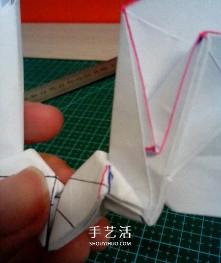 六翼熾天使之心折法 折紙帶六翼翅膀愛心圖解 -  rpnrmr.com