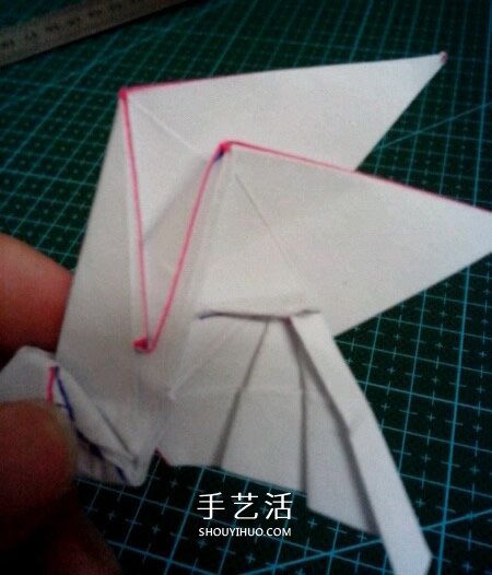 六翼熾天使之心折法 折紙帶六翼翅膀愛心圖解 -  rpnrmr.com