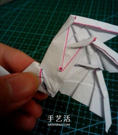 六翼熾天使之心折法 折紙帶六翼翅膀愛心圖解 -  rpnrmr.com