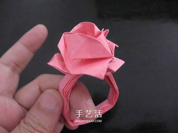 贈送初戀的小禮物！折紙薔薇戒指的折法圖解 -  rpnrmr.com