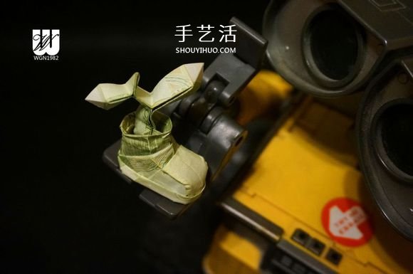 一元紙幣折紙教程：鞋子里的芽苗的折法圖解 -  rpnrmr.com