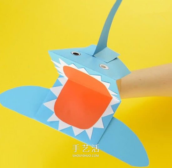 簡單做紙鯊魚的教程 好玩鯊魚手偶的折紙圖解 -  rpnrmr.com