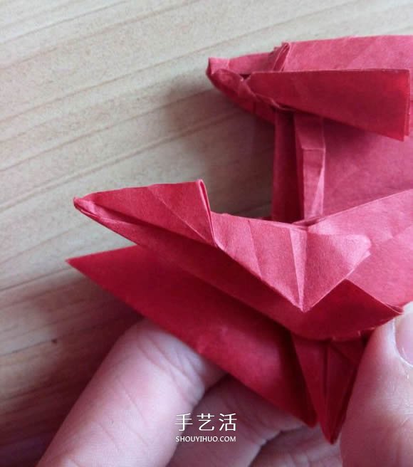 瑞獸麒麟的折法圖解過程 折紙神谷哲史的麒麟 -  rpnrmr.com