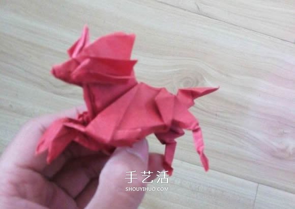 瑞獸麒麟的折法圖解過程 折紙神谷哲史的麒麟 -  rpnrmr.com