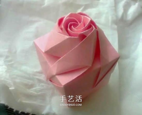 情人節(jié)禮品盒折紙圖解 好看韓式玫瑰禮盒的折法 -  rpnrmr.com