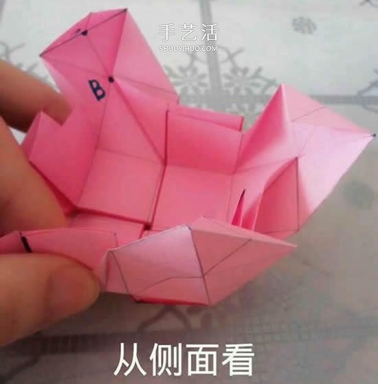 情人節(jié)禮品盒折紙圖解 好看韓式玫瑰禮盒的折法 -  rpnrmr.com