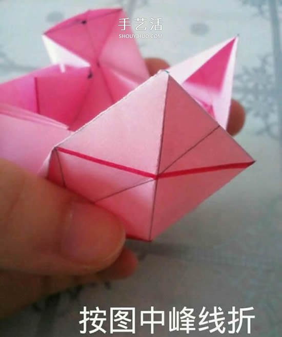 情人節(jié)禮品盒折紙圖解 好看韓式玫瑰禮盒的折法 -  rpnrmr.com