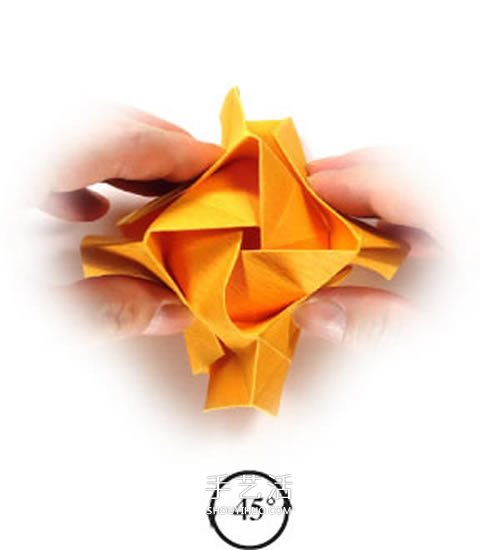 在川崎玫瑰上進(jìn)行改造 美麗紙玫瑰花手工折法 -  rpnrmr.com