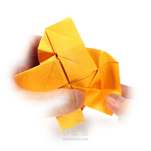 在川崎玫瑰上進(jìn)行改造 美麗紙玫瑰花手工折法 -  rpnrmr.com