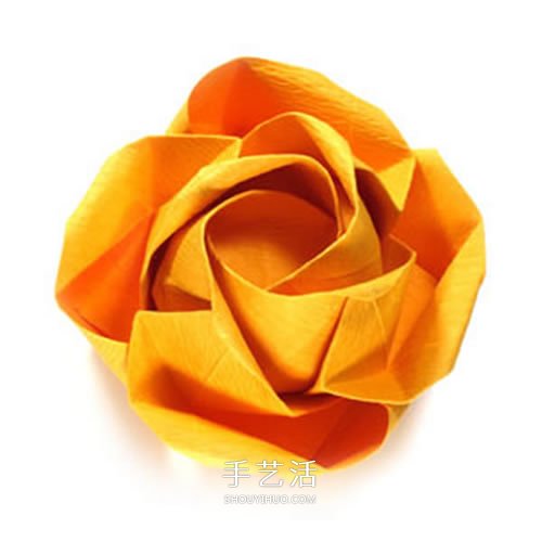 在川崎玫瑰上進(jìn)行改造 美麗紙玫瑰花手工折法 -  rpnrmr.com