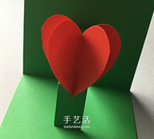 情人節(jié)立體花朵賀卡DIY 自制母親節(jié)愛心花賀卡 -  rpnrmr.com