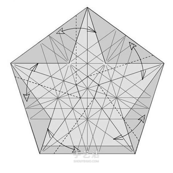 詳細玫瑰花的折紙教程 簡單五瓣玫瑰花的折法 -  rpnrmr.com