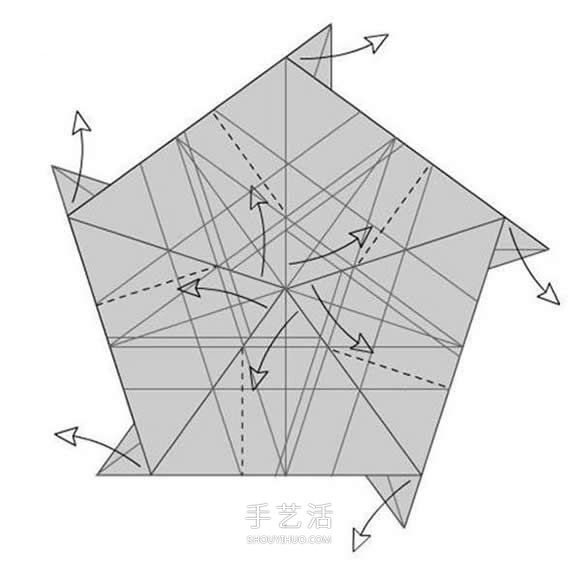 詳細玫瑰花的折紙教程 簡單五瓣玫瑰花的折法 -  rpnrmr.com