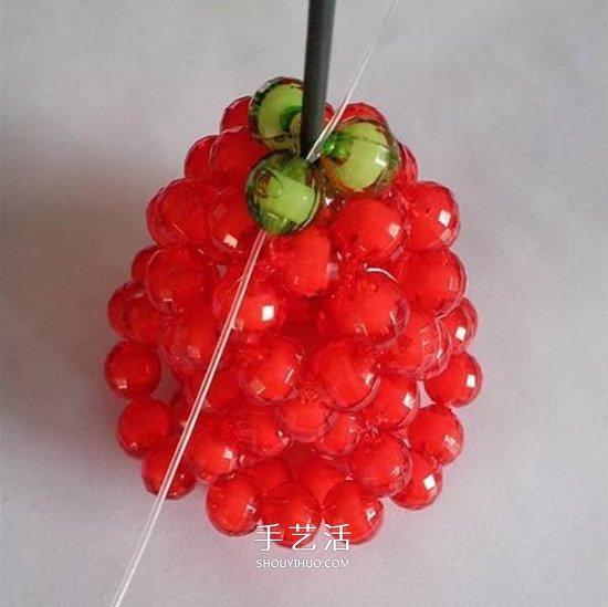 情人節(jié)串珠玫瑰花DIY 用串珠做紅玫瑰的方法 -  rpnrmr.com