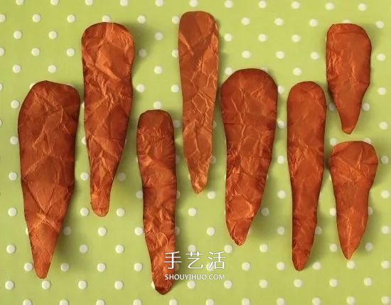幼兒園手工做胡蘿卜 卡紙胡蘿卜的制作方法 -  rpnrmr.com