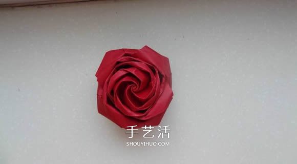 代表美麗和愛情！手工折紙卷心玫瑰步驟圖解 -  rpnrmr.com