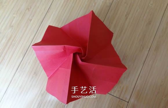 代表美麗和愛情！手工折紙卷心玫瑰步驟圖解 -  rpnrmr.com