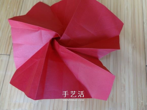 代表美麗和愛情！手工折紙卷心玫瑰步驟圖解 -  rpnrmr.com